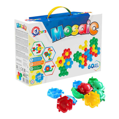 гр Мозаїка - пазли "Бджілка" 2995 (5) 60 ел, "Technok Toys", 60 елементів, розмір деталі - 6см, у коробці