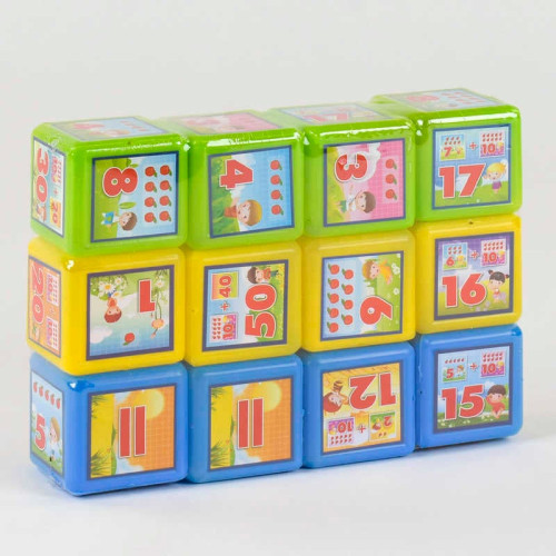 гр Кубики "Математика 12 шт" 09052 (24) "M Toys"