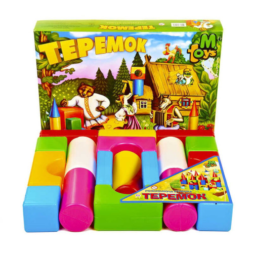 гр Теремок малий. 08081 (12) "M-TOYS" 19 деталей, в коробці