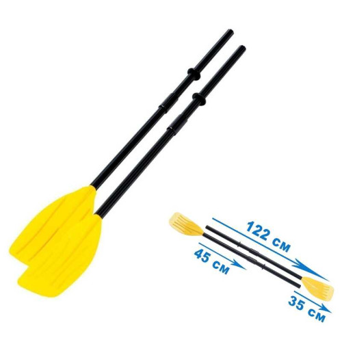 Intex Весла 59623 (6) пластикові, 122см