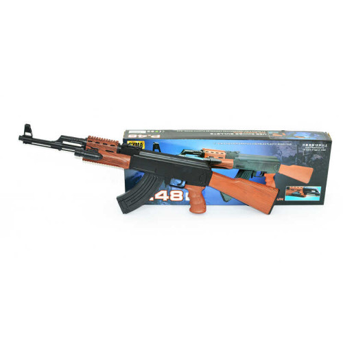 Автомат P.48 /25010 (12) масштаб 1:1, довжина 87 см, підсвічування, лазерний приціл, ліхтарик, механічний принцип роботи, пульки (6 мм), в коробці