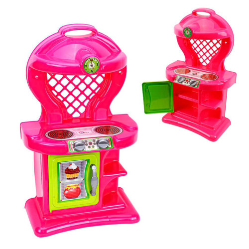 гр Кухня №9 1844 (4) "Technok Toys", плита, духова шафа, полички, в пакеті
