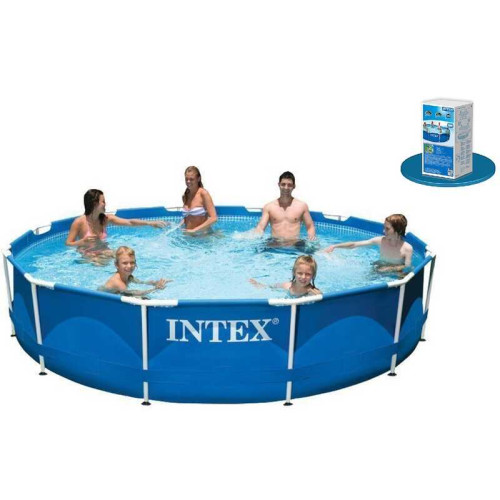 Intex Басейн каркас 28210 (1) круглий, /6+років/, в коробці, 366*76см, 6,503 л