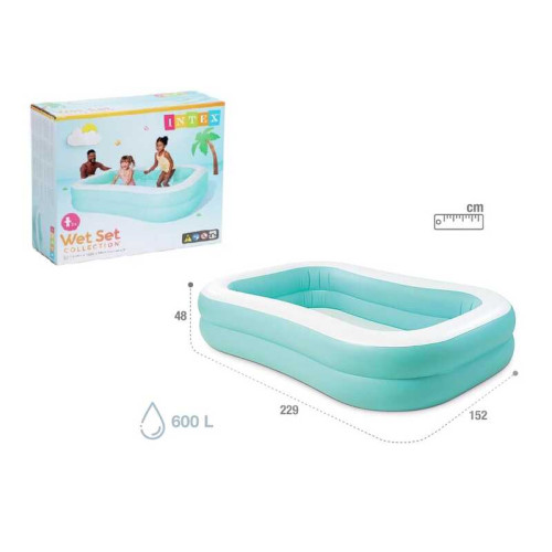 Intex Басейн 57181 NP "Aqua Swim Center" (3) розміром 229х147х46см., Обсяг: 600л, від 3 років