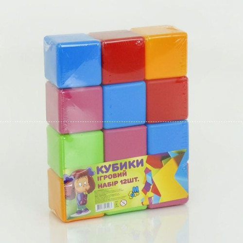 гр Кубики великі 12 шт. 14067 (16) "M-TOYS"