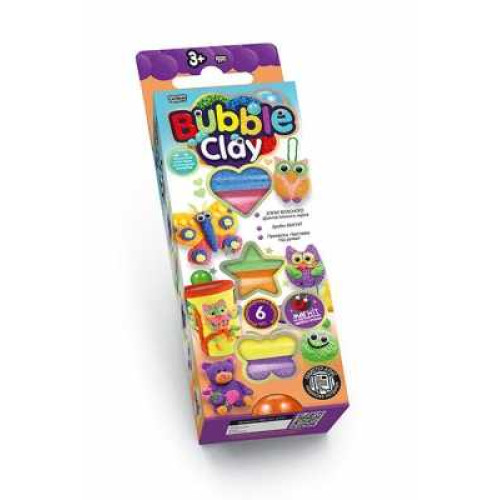 гр Пінопластовий пластилін "BUBBLE CLAY" BBC-01-01U,02U (30) (УКР) "Danko Toys", 4 види