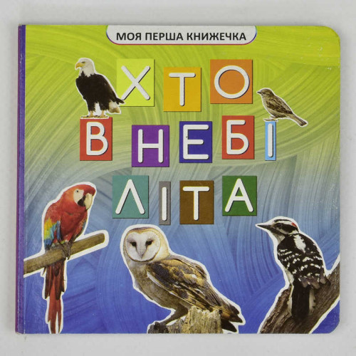 гр Моя перша книжечка "Хто у небі літає" VR06041708 / 9789669754493 (20) "Jumbi", 10 сторінок, розмір 10х10 см
