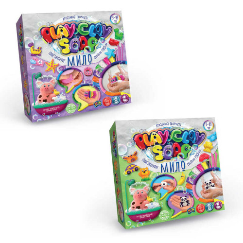 гр Набір творчості "Пластилінове мило PLAY CLAY SOAP" PCS-01-01U,02U УКР. (6) "Danko Toys"