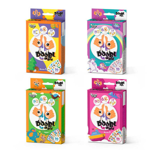 гр Настільна гра "DOOBL IMAGE" DBI-02-01U,02U,03U,04U УКР. (32) 4 види, "Danko Toys" ВИДАЄТЬСЯ МІКС ВИДІВ