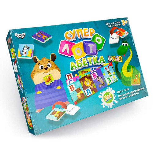 гр Гра "Суперлото Абетка" СЛА-01U укр .. (10) "Danko Toys"