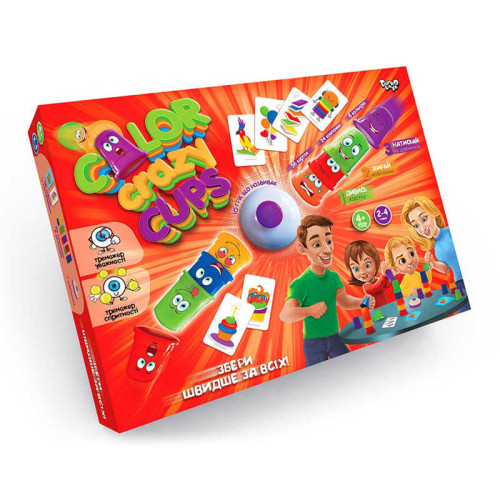 гр Настільна гра "Color Crazy Cups" CCC-01-01U УКР. (5) "Danko Toys"