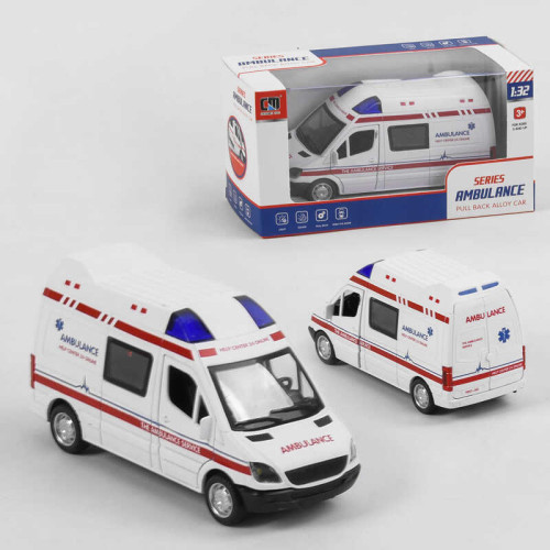 Спецтехніка CLM - 61 K (96/2) світло, звук, металопластик, на батарейках, інерція, відчиняються двері, в коробці