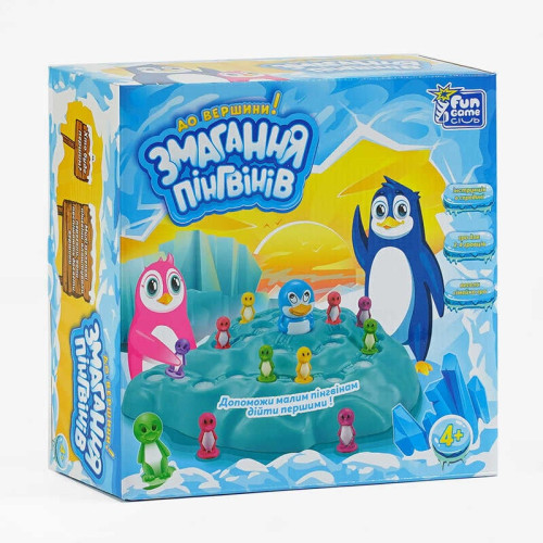 гр Настільна гра "Змагання Пінгвінів" 93296 (24/2) "4FUN Game Club", в коробці