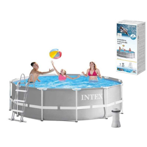 Intex Басейн каркасний 26716 NP (1) об`єм :8592л (90%), розмір:366смх99см.,сходи, насос-фільтр (2006 л/год, драбина), в коробці