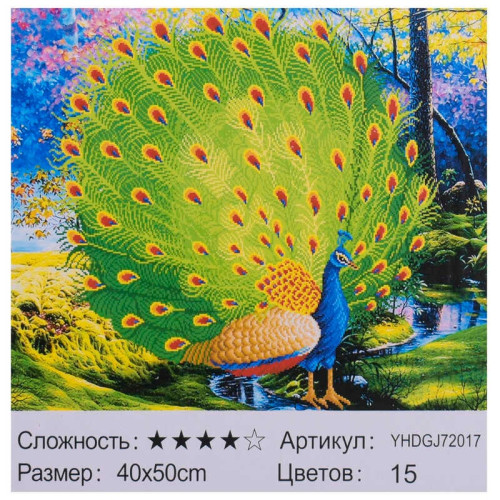 Картина за номерами + Алмазна мозаїка 2в1 YHDGJ 72017 (30) "TK Group", 50х40см, в коробці