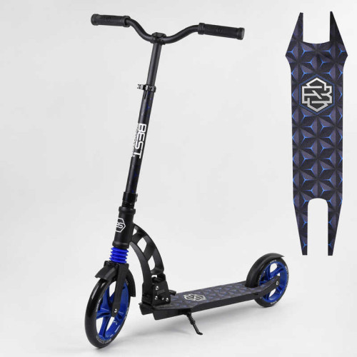 Самокат двоколісний "Best Scooter" 81246 (2) колеса PU, d переднього колеса - 230мм, d заднього колеса - 180мм, 1 амортизатор передній, в коробці