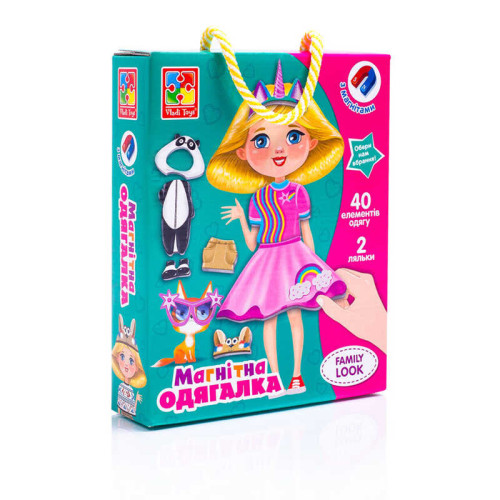 гр Магнітна одягалка "Family look" - VT 3702-21 / укр / (12) "Vladi Toys"