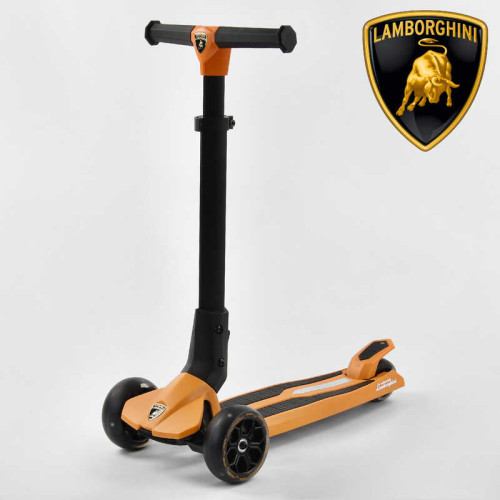Самокат Lamborghini триколісний LB - 10200 (4) складане алюмінієве кермо, колеса PU зі світлом, в коробці