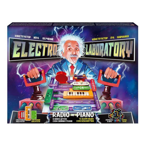 гр Електронний конструктор "Electro Laboratory. Radio+Piano" Elab-01-03 (5) "Danko Toys", опис укр\рос мовами