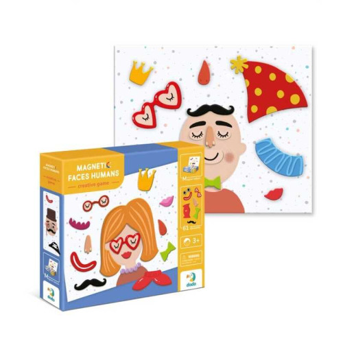 гр Настільна гра магнітна (3-4 роки) Mon Puzzle Обличчя 200208 (10) 62 деталі "Dodo"