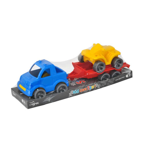 гр Набір авто "Kid cars Sport" 3 ел. на планшетці (пікап + квадроцикл) 39825 (30) "Tigres"