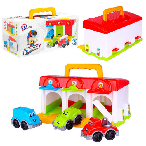 гр Гараж 8416  (6) "Technok Toys", 3 машинки