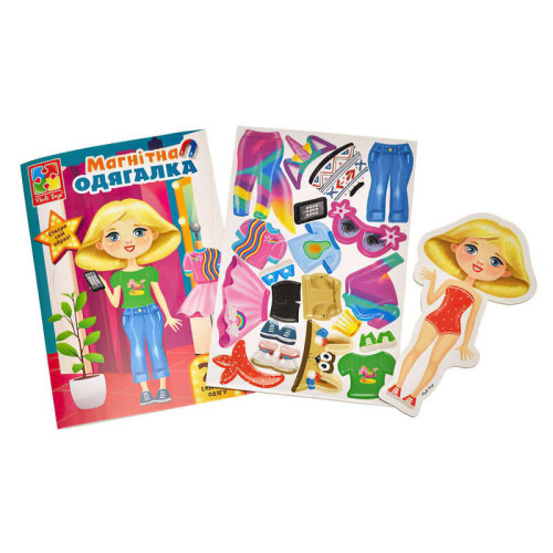 гр Магнітна гра "Trendy girl" у папці (укр) VT3204-32 (60) "Vladi Toys"