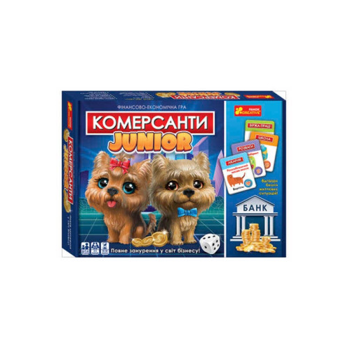 гр Настільна гра "Комерсанти. Junior" 10120162У 5868У (12) "Ранок"