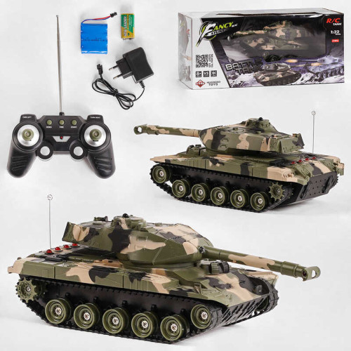 Танк на радіокеруванні HB-TK 05 (18) акумулятор 4.8V, світло, звук, в коробці
