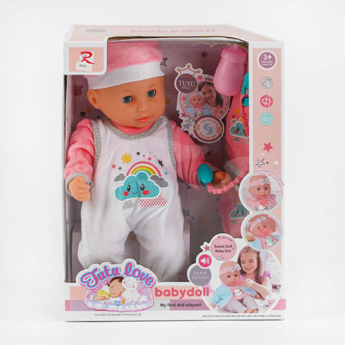 Пупс 6633 (16) "Tutu Doll", характерні малюкам звуки, аксесуари, м'яке тіло, у коробці