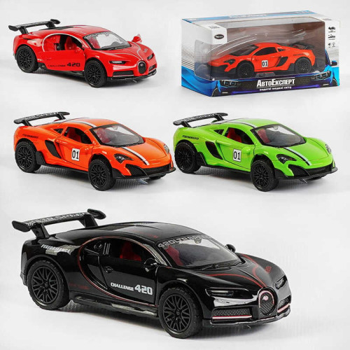Машинка MG - 04126 (120/2) "Авто Експерт" 4 види, металопластик, 1:36, звук, світло, інерція, відчиняються двері, в коробці, ВИДАЄТЬСЯ МІКС ВИДІВ