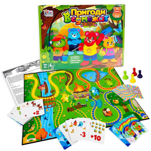 гр Настільна гра "Пригоди Ведмежат" 13485 (18) "4FUN Game Club", у коробці