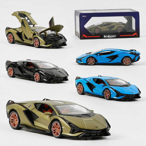Машинка GT - 07739 (24/2) "Авто Експерт", 4 кольори, металопластик, 1:24, звук, світло, інерція, рухомі елементи, у коробці, ВИДАЄТЬСЯ МІКС ВИДІВ
