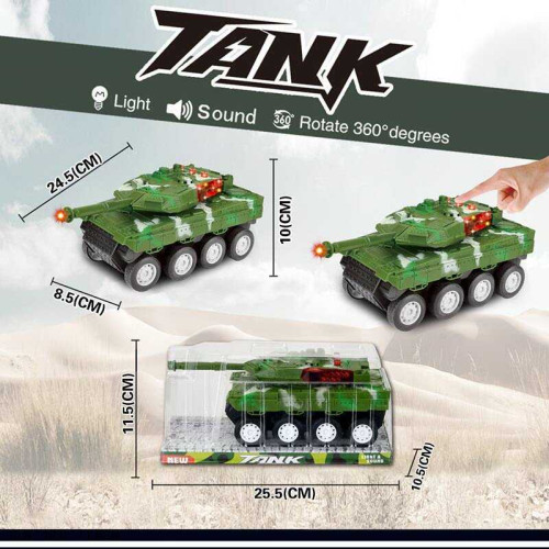Танк 383-53 D (120/2) підсвічування, звук, інерція, в слюді