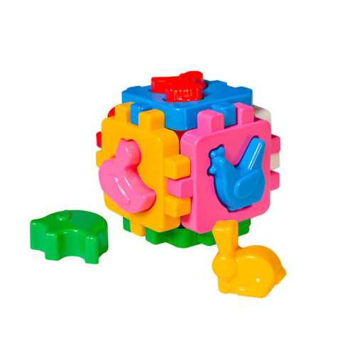 гр Куб "Розумний малюк Домашні тварини" 1943 (48) "Technok Toys" 12 елементів, сортер, 10см, в пакеті