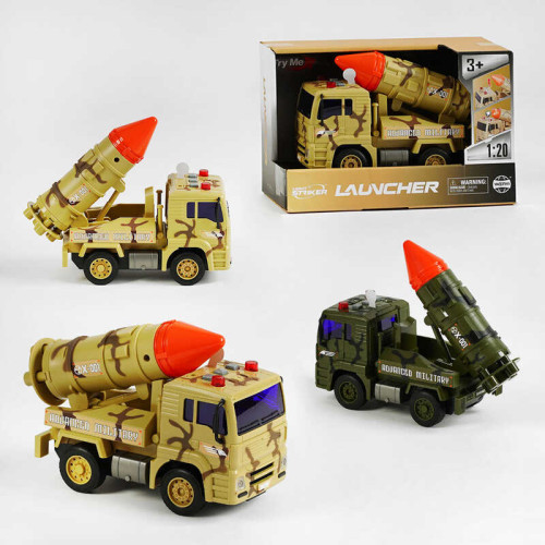 Машина військова WY 440 C /441 C (36) 2 види, масштаб 1:20, звуки, підсвічування, інерція, рухомі елементи, в коробці