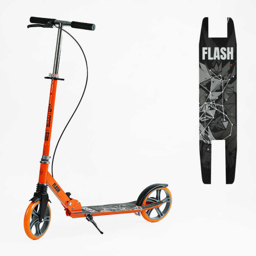 Самокат двоколісний "Best Scooter" FL-80811 (4) сталева рама, ручне гальмо, колеса PU 200мм, 1 амортизатор передній, в коробці