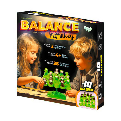 гр Розвиваюча настільна гра "Balance Monkey" BalM-01 (10) "Danko Toys"