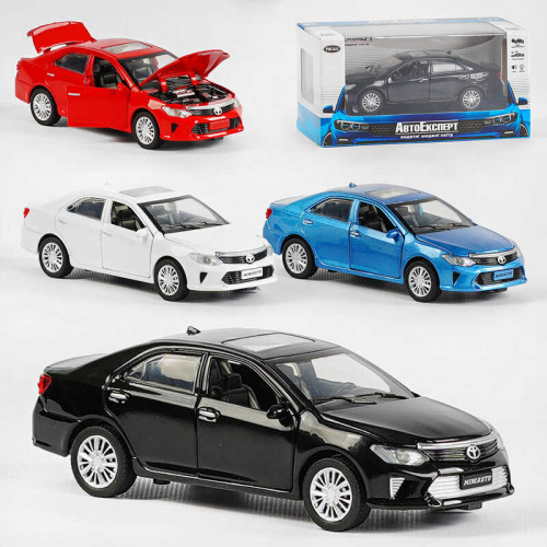 Машинка LF-79509 (48/2) "Авто Експерт", 4 кольори, металопластик, 1:32, світло, звук, інерція, відчиняються двері, багажник, капот, в коробці, МІКС