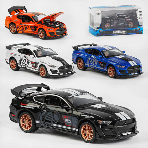 Машина LF-03608 (48/2) "Авто Експерт" 4 кольори, металопластик, 1:32, світло, звук, інерція, відчиняються двері, багажник, капот, в коробці, МІКС
