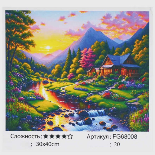 гр Картина за номерами FG 68008 (30) "4FUN Game Club", 30х40 см, в коробці