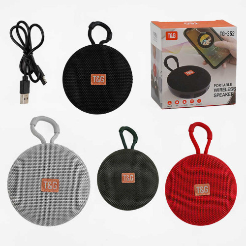 Колонка C 67906 / TG 352 (60) bluetooth, від акумулятора, type c, TF-картка, usb-слот, в коробці, ВИДАЄТЬСЯ ТІЛЬКИ МІКС ВИДІВ