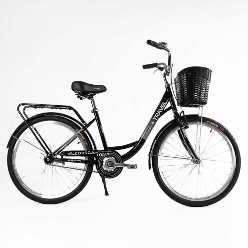 Велосипед міський Corso «TRAVEL» 26`` TL-26207 + КОШИК