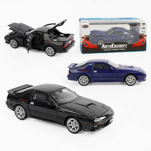 Машинка 36255 (48/2) "Авто Експерт" 2 види, металопластик, 1:32, звук, світло, інерція, відкриваються двері, в коробці