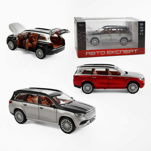 Джип RS-50479 (36/2) "Авто Експерт", 3 кольори, металопластик, масштаб 1:22, світло, звук, інерція, відчиняються двері, багажник та капот, в коробці, ВИДАЄТЬСЯ ТІЛЬКИ МІКС ВИДІВ