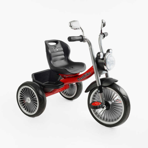 Велосипед 3-х колісний BS-69116 "Best Trike" (1) колеса EVA переднє 10’’, заднє 8’’, сталева рама, УКР. ОЗВУЧУВАННЯ, кошик, в коробці