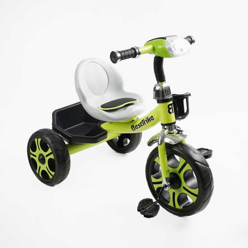 Велосипед 3-х колісний BS-25084 "Best Trike" (1) колеса EVA переднє 12’’, заднє 10’’, сталева рама, фара з музикою та світлом, кошик, в коробці