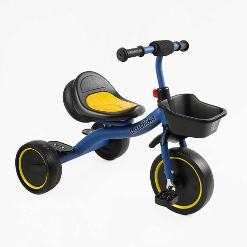 Велосипед 3-х колісний BS-45602 "Best Trike" (1) колеса EVA переднє 10’’, заднє 8’’, сталева рама, УКР.ОЗВУЧУВАННЯ, світло, кошик, в коробці