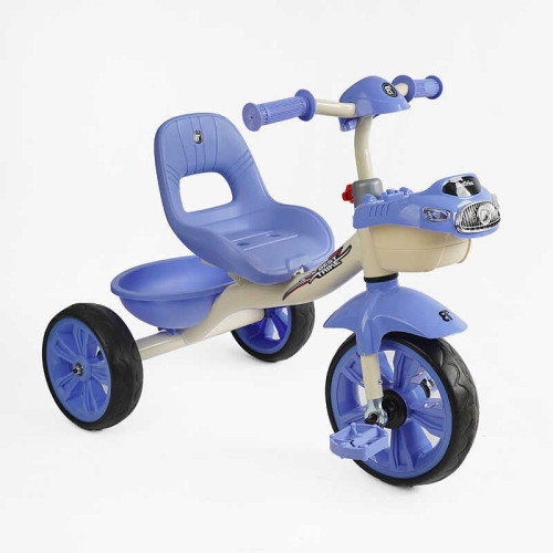 Велосипед 3-х колісний BS-60811 "Best Trike" (1) колеса EVA переднє 10’’, заднє 8’’, сталева рама, УКР. ОЗВУЧУВАННЯ, кошик, в коробці