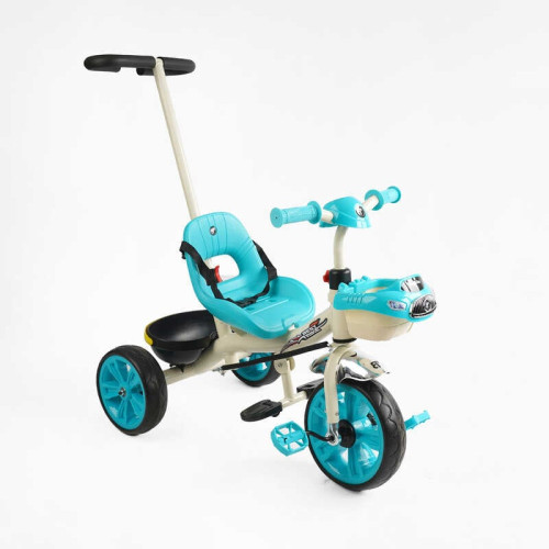 Велосипед 3-х колісний BS-70815 "Best Trike" (1) колеса EVA переднє 10’’, заднє 8’’, сталева рама, УКР. ОЗВУЧУВАННЯ, батьківська ручка, в коробці